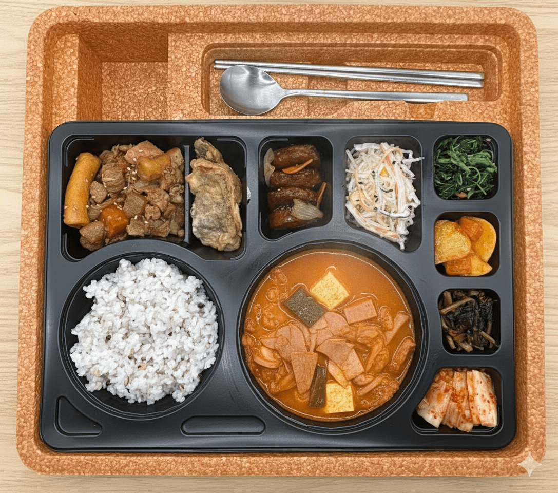 프리미엄 도시락 이미지